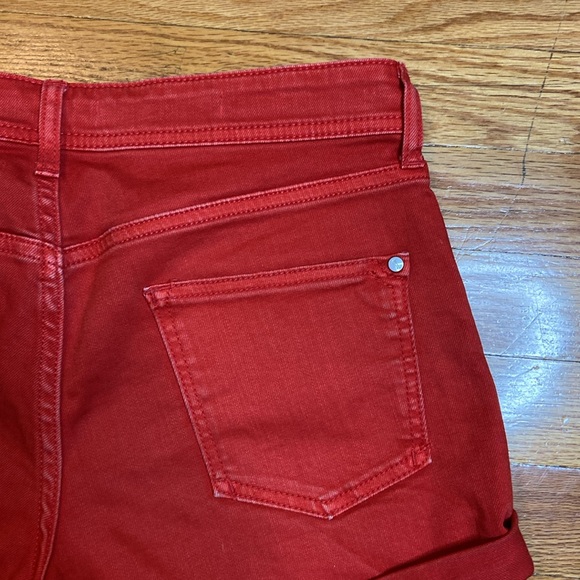 Anthropologie Red Jean Shorts - Picture 7 of 14